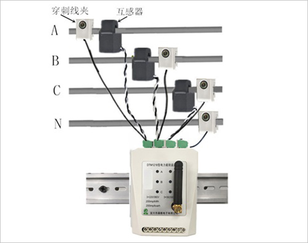 測溫測漏電流型電（diàn）力能效監測終端（GPRS）